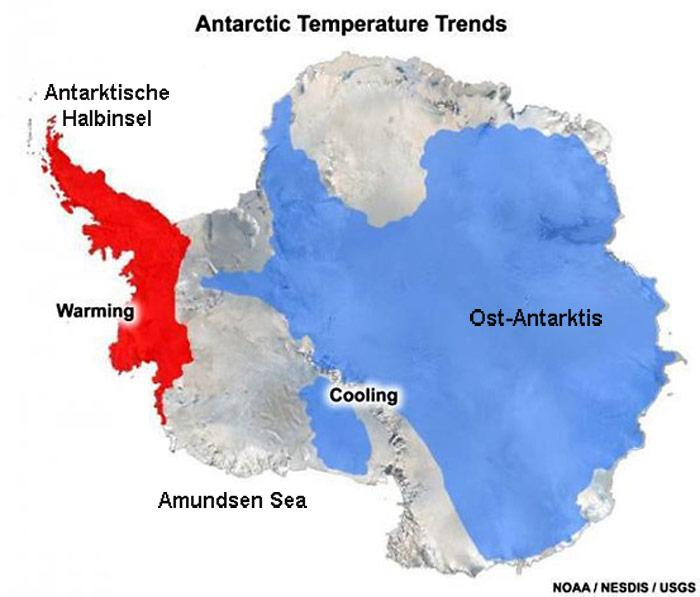 Antarktis-Temperaturtrend