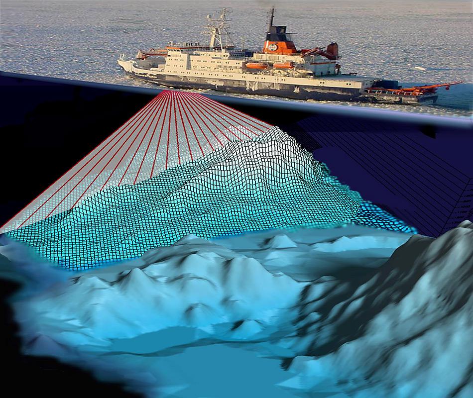 Bathymetrische Vermessung mit Fächerecholotsystemen bieten ein schnelles Hilfsmittel, um Gestalt und Morphologie des Meeresbodens zu untersuchen. Das an Bord des Forschungsschiffes Polarstern installierte System Hydrosweep DS-2 liefert 59 Einzelmessungen der Wassertiefe und Echostärke je Ping. Zusätzlich liefert es Bodensichtsonar-Information (2048 Echos pro Ping). Das System kann mit einem Öffnungswinkel von 90 oder 120 Grad betrieben werden und ist für die Tiefseevermessung ausgelegt.